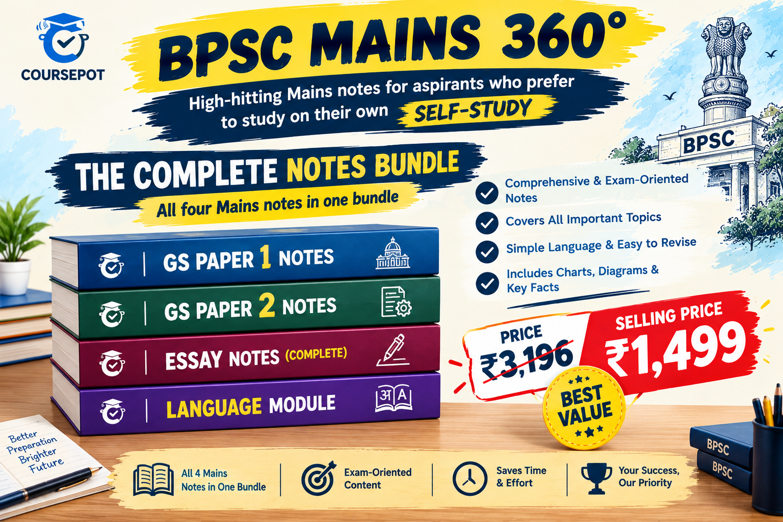 BPSC Mains 360° Notes Bundle